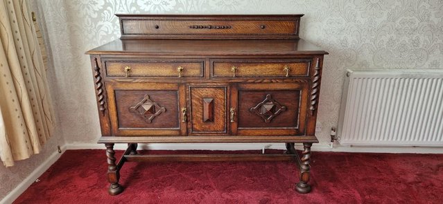 Image 3 of Antique Early 20th Century Sideboard - Collection Only