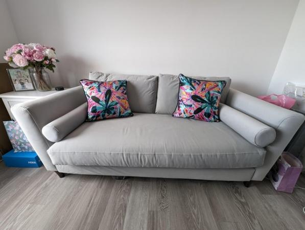 Image 1 of DFS Joules Langton 3 Seater Sofa, Light Grey, Like New