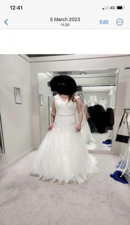 Image 3 of Wed 2 b viva bride wedding dress size 20