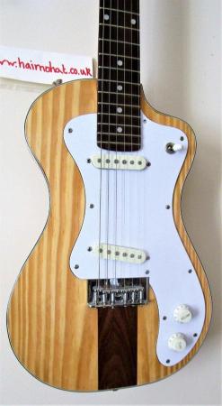 Image 5 of Unique electric solid pine body guitar