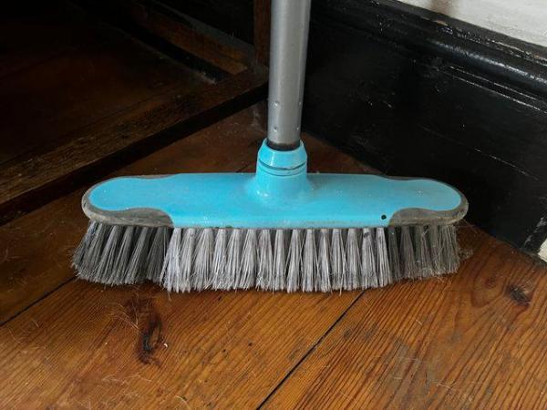 Image 1 of Blue / Grey Plastic broom - unused