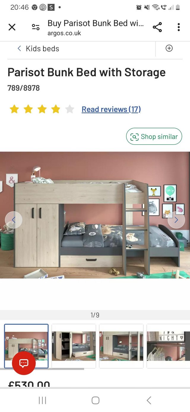 Preview of the first image of Bunk beds with built-in wardrobe.