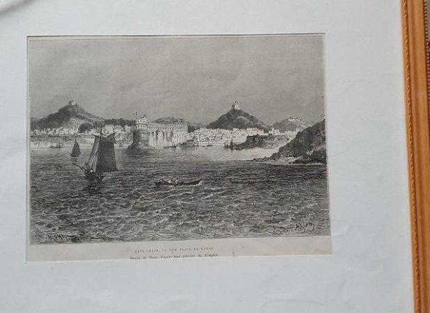 Image 1 of Framed Cape Coast black and white print