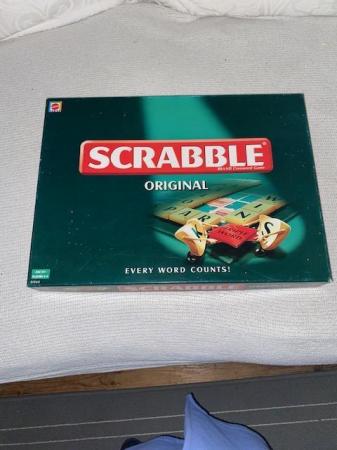 Image 3 of Original Scrabble Family Board Game By Mattel