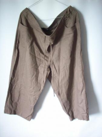 Image 2 of B&M Light Brown Ladies Trousers Mid Rise Size UK 20
