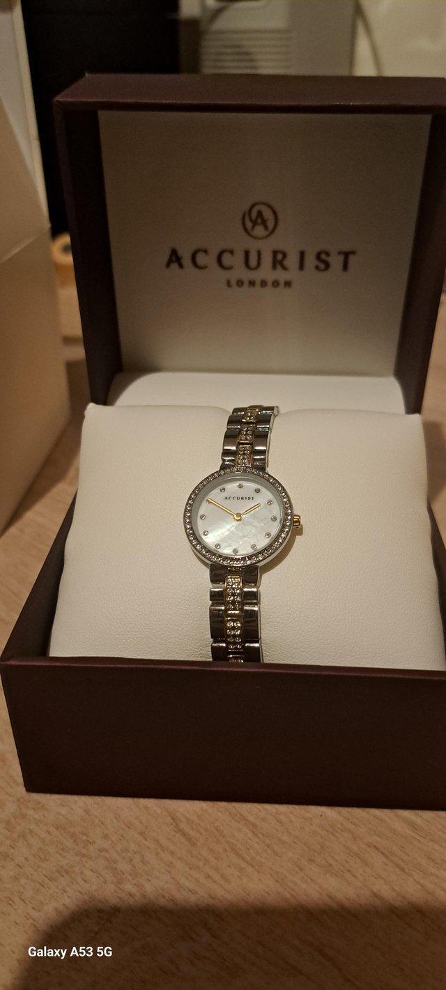 Preview of the first image of Stunning ladies Stone set watch.