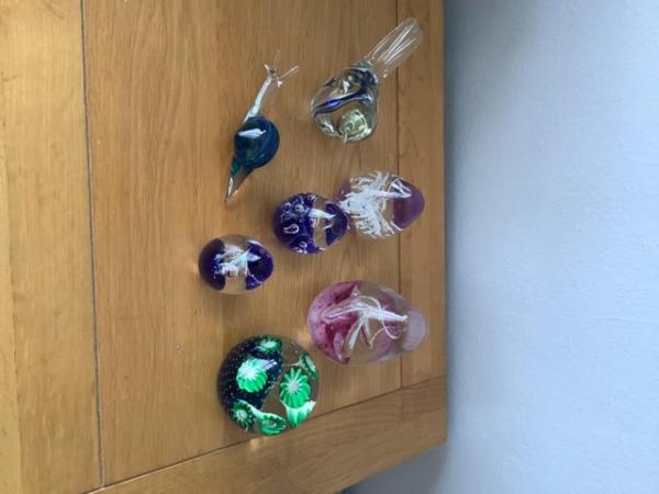 Image 1 of Selection of glass paperweights.