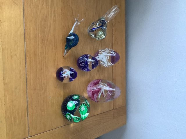 Preview of the first image of Selection of glass paperweights..