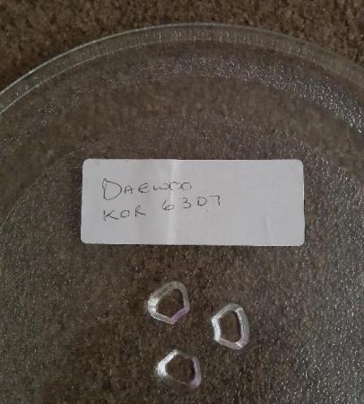 Image 2 of Daewoo Glass Microwave Plate - (to fit model kor 6307)  BX39