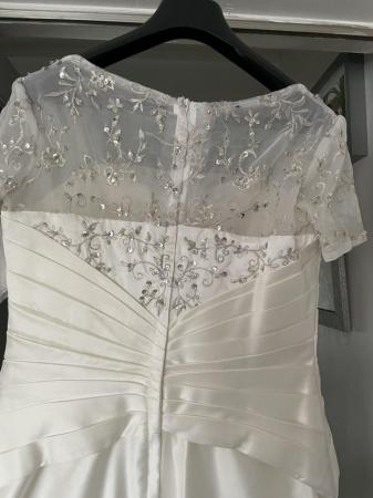 Image 3 of Wedding dress size 12 . Cream dress