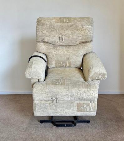 Image 7 of SHERBORNE ELECTRIC RISER RECLINER CREAM CHAIR ~ CAN DELIVER