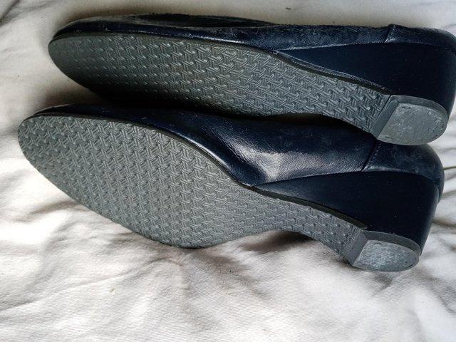 Preview of the first image of Clarks Ladies small shoe older type. As new.