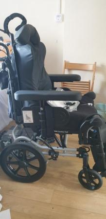 Image 1 of Wheelchair attendant propulsion, suitable for large adult.
