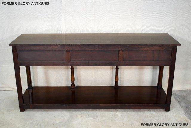Image 74 of TITCHMARSH AND GOODWIN OAK DRESSER BASE SIDEBOARD HALL TABLE