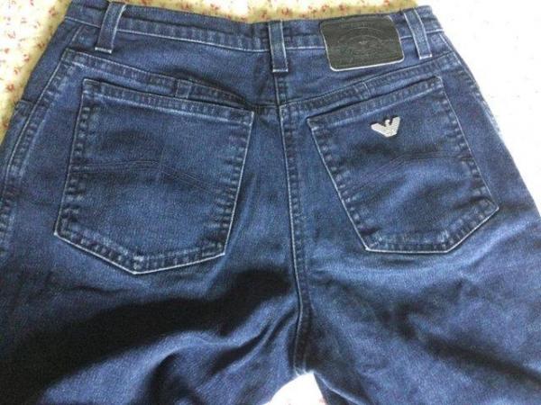 Image 11 of 90s Vintage ARMANI SIMIN T Straight Jeans sz 29