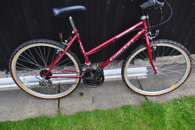 Image 1 of girls bike in red in good condition