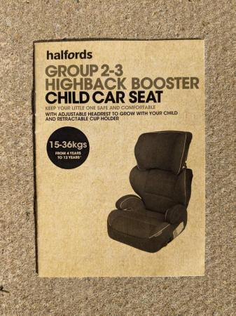 Image 2 of Halfords Group 2/3 Highback Booster Seat