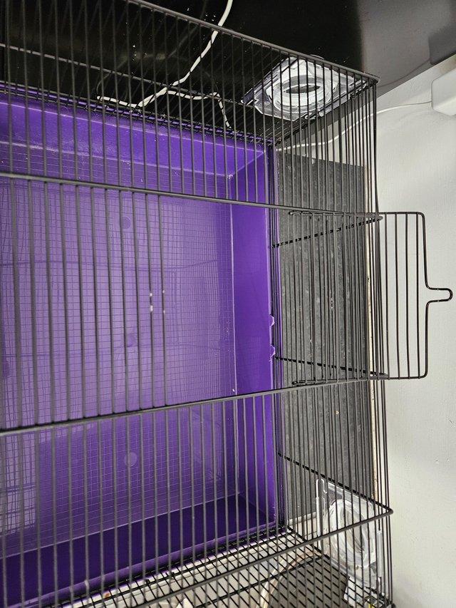 Preview of the first image of 2 small mouse/dwarf hamster cages with 10kg bedding.