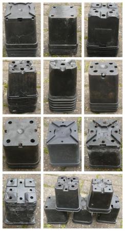 Image 3 of Mixed Lot 9cm Square Plant Pots - £5 for 50 or £18 for 200