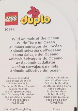 Image 2 of LEGO 10972 Duplo Wild Animals of the Ocean Set - New