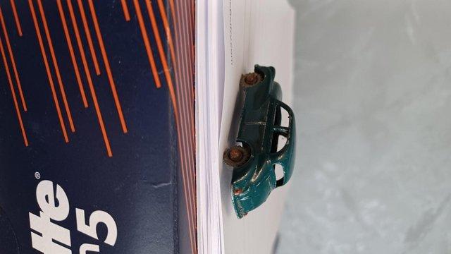 Preview of the first image of Lesney Matchbox 1959 Morris Minor in good played with condit.