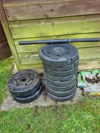 Image 3 of weights barbell and dumbells