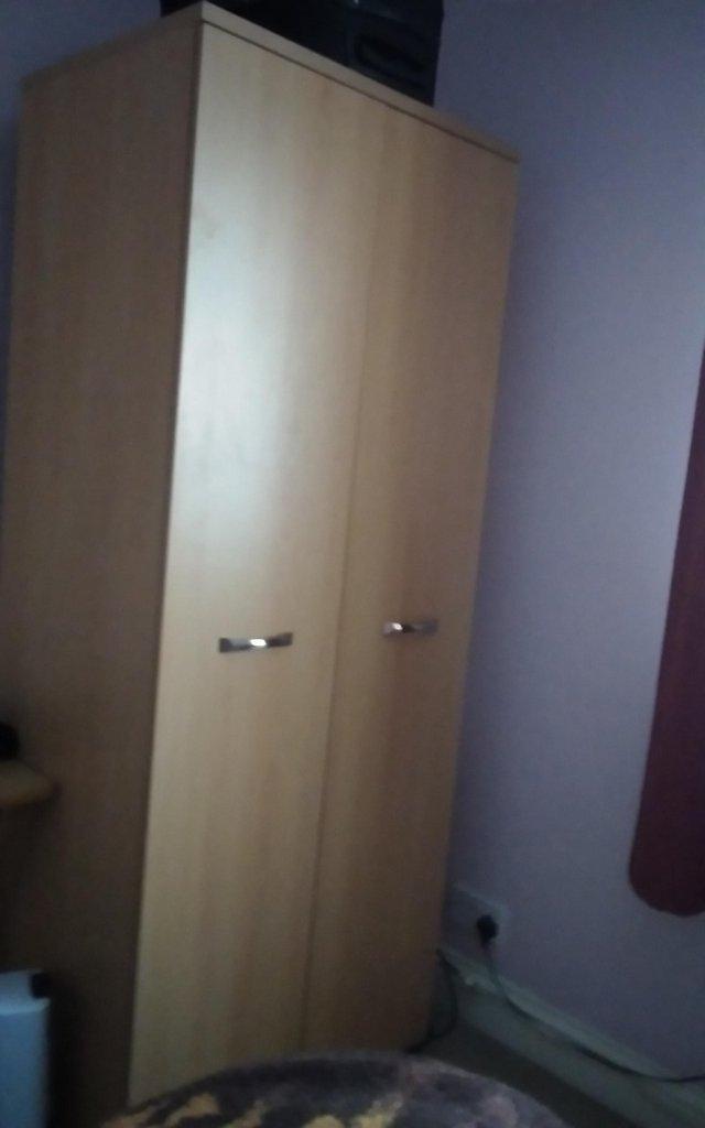 Preview of the first image of Wardrobe2door and shelfand hanging rail.