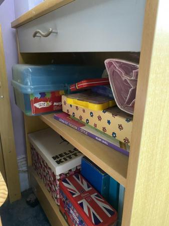 Image 2 of Mid sleeper bed with desk and cupboard