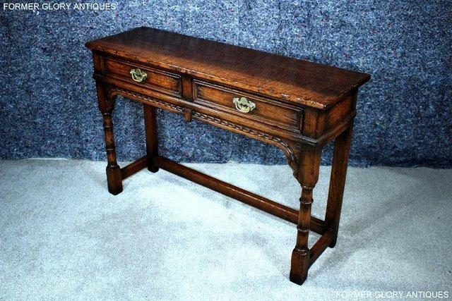 Image 77 of TITCHMARSH & GOODWIN OAK LAMP PHONE HALL CONSOLE TABLE STAND