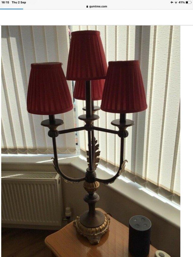 Preview of the first image of Beautiful regency lamp, heavy, classy regency style..