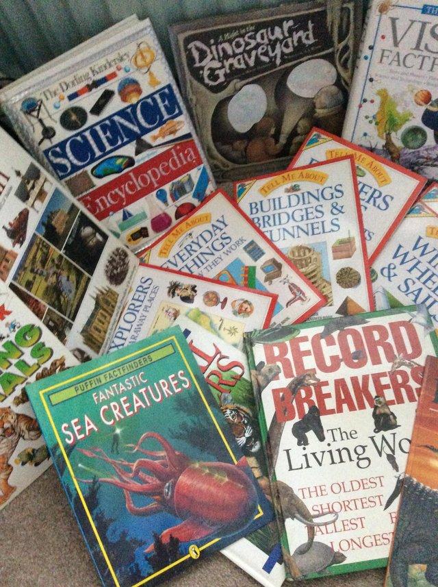 Preview of the first image of Large selection of children’s nonfiction books..