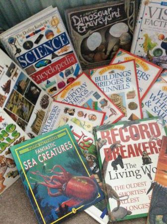 Image 1 of Large selection of children’s nonfiction books.