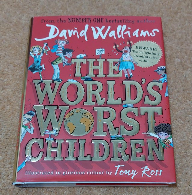 Preview of the first image of David Walliams,  the world's worst children.