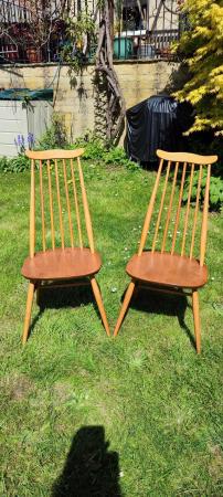 Image 1 of Vintage Ercol Goldsmith Chairs (2 carvers/2 dining).