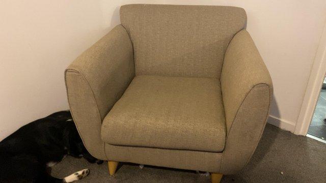 Image 2 of Two seater sofa with chair smoke free home