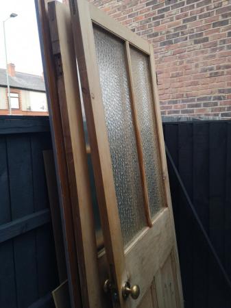 Image 1 of 2 x antique pine internal doors