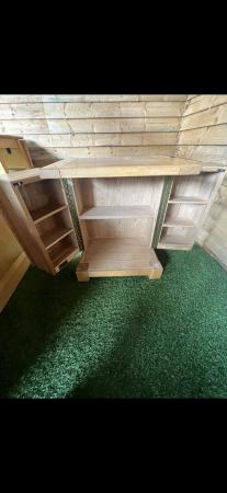 Image 3 of Oak cabinet ideal for fish tank or similar