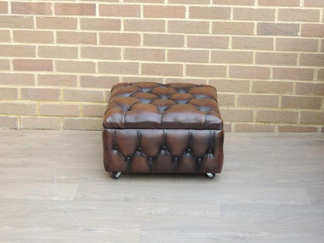 Preview of the first image of Chesterfield Storage Footstool (UK Delivery).