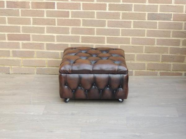 Image 1 of Chesterfield Storage Footstool (UK Delivery)