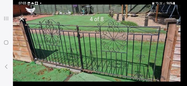 Preview of the first image of Black Wrought Iron Gates.