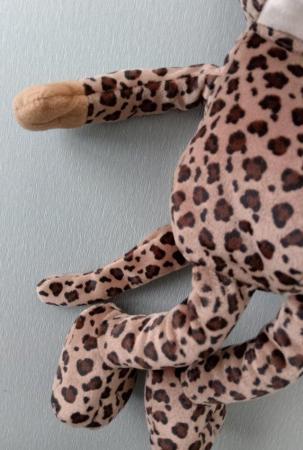 Image 5 of Russ Berrie UK soft toy Leopard.  Length approx: 14".