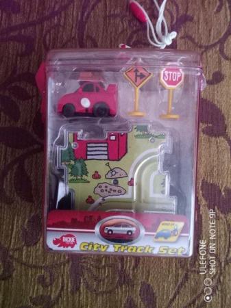 Image 2 of Dickie Toys City Track Set with wind up Car in box