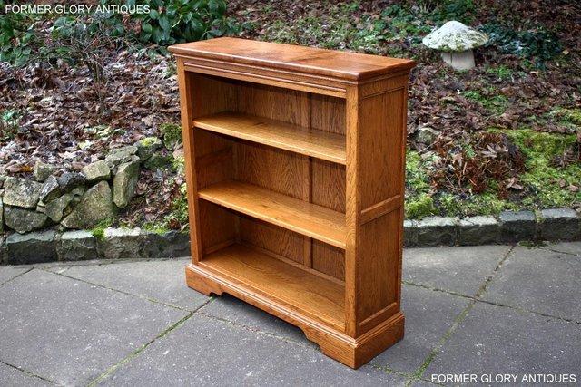 Image 17 of AN OLD CHARM VINTAGE OAK OPEN BOOKCASE CD DVD CABINET STAND