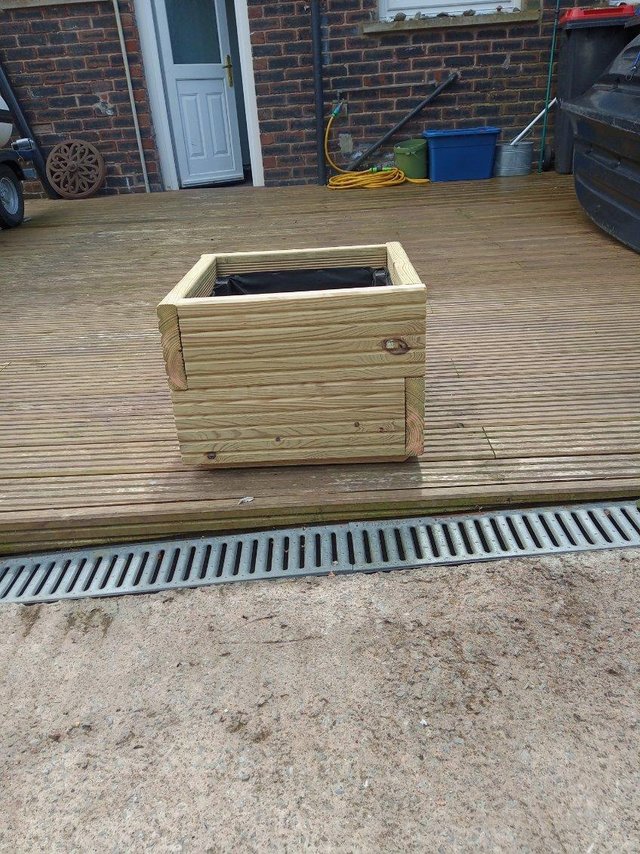 Preview of the first image of Decking Planters, Hand Made, Treated..