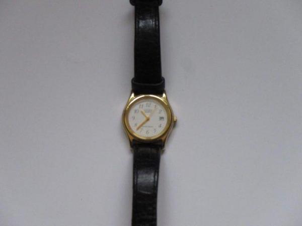 Image 2 of Citizen women’s wristwatch with black leather strap
