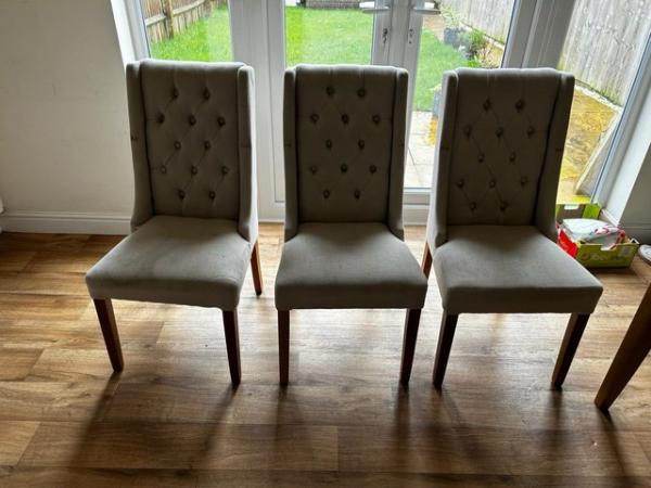 Image 2 of 3 chairs. Good condition in need of light clean