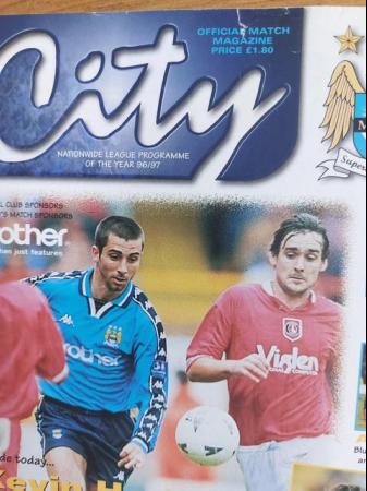 Image 2 of 24 Manchester City Home Programmes Season 1996-97