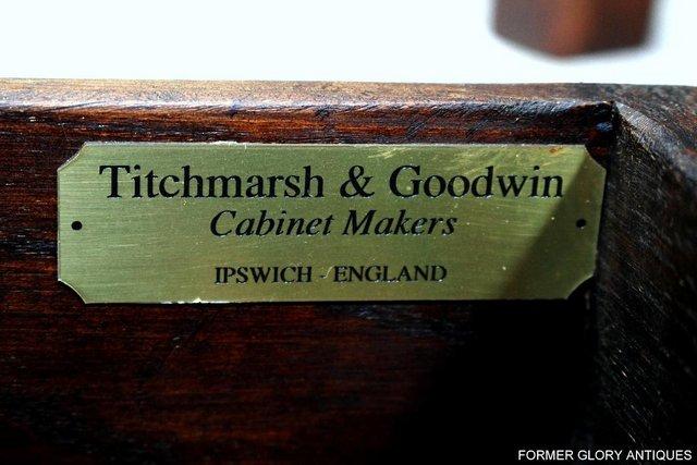 Image 27 of TITCHMARSH & GOODWIN OAK LAMP PHONE HALL CONSOLE TABLE STAND