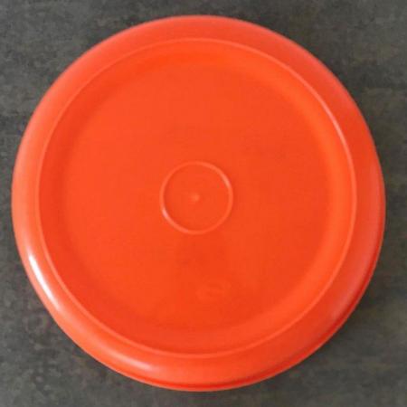 Image 3 of Vintage 1970's orange round plastic washing up bowl. Solray.