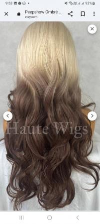 Image 2 of Lovely half blonde half brown wig